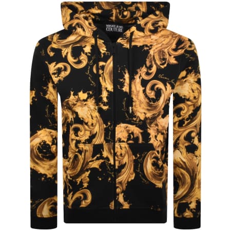 Versace Jeans Couture Logo Hoodie Black | Mainline Menswear us